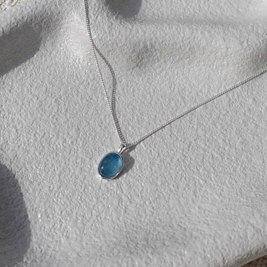 Silver Azure Whisper Necklace