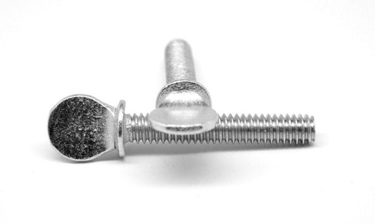 #10-32 x 2 Fine Thread Thumb Screw Type A with Shoulder Low Carbon Steel Zinc Plated NFV9_W3KVN28