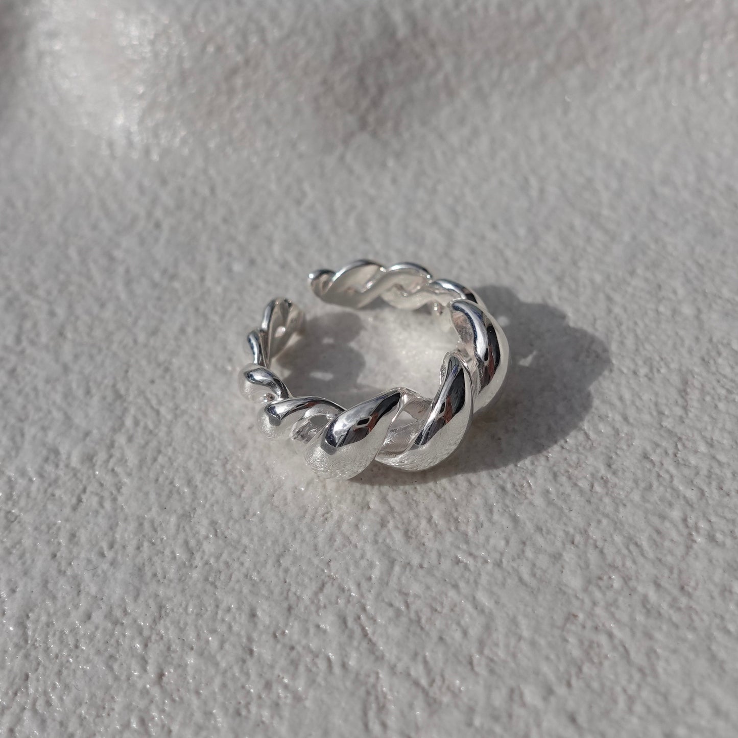 Silver Spiral Elegance Rings
