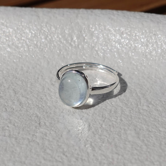 Silver Azure Whisper Rings